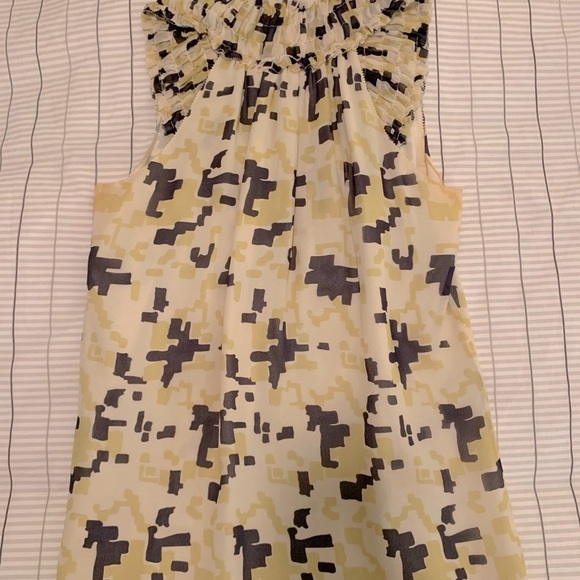 Twenty8twelve by Sienna Miller silk blouse with geometric print I sz 2 - Picture 7 of 14